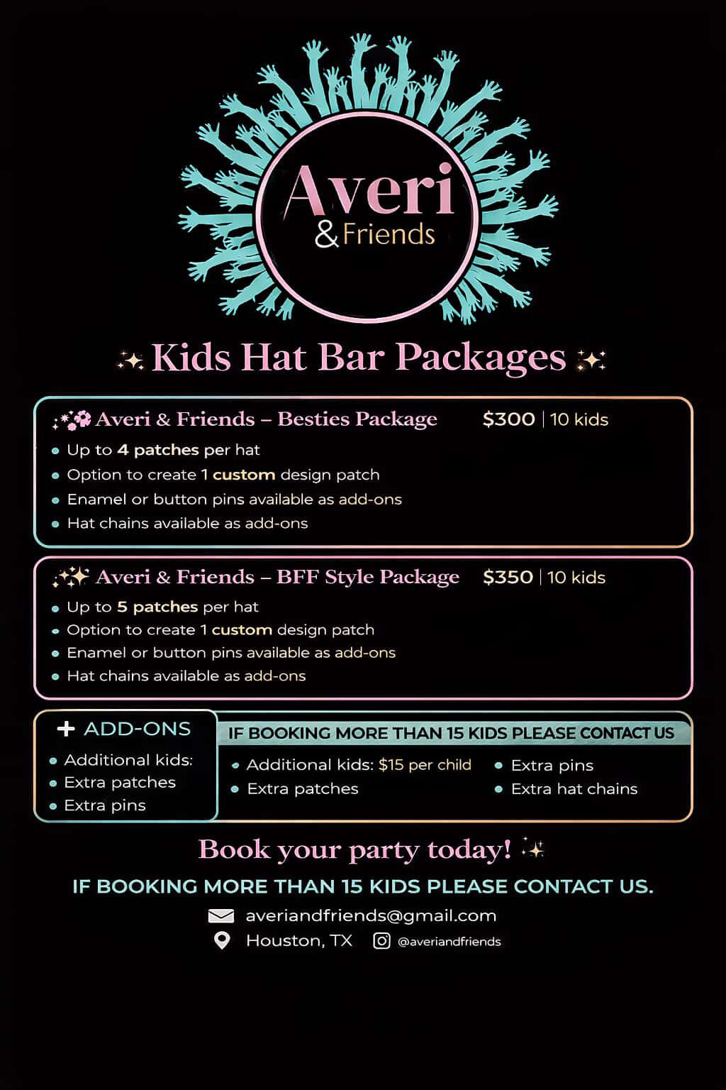 Kid's Birthday Party Packages
